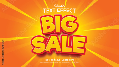 Big Sale Editable Text Effects