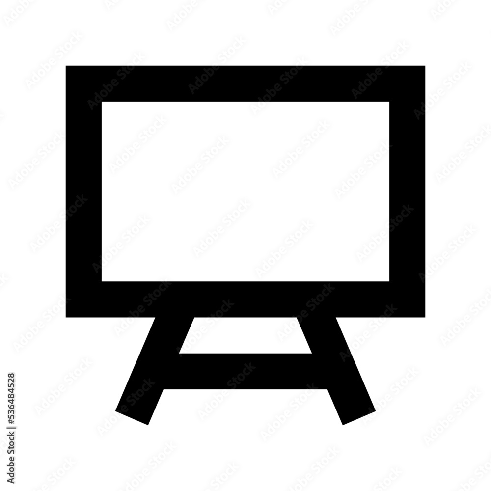 Whiteboard Flat Vector Icon Whiteboard Flat Vector Icon