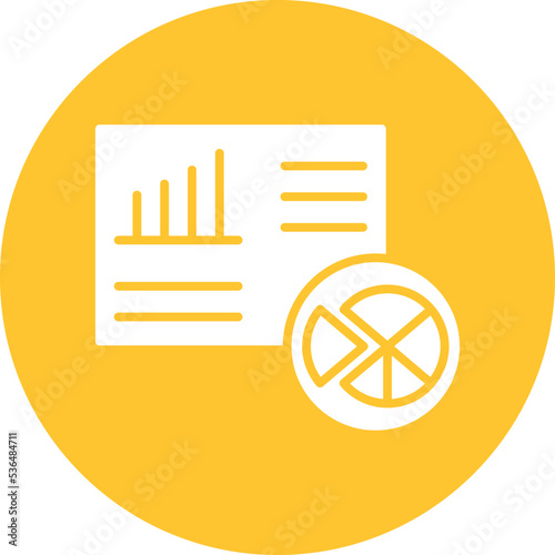 Business management Graph Vector Icon

