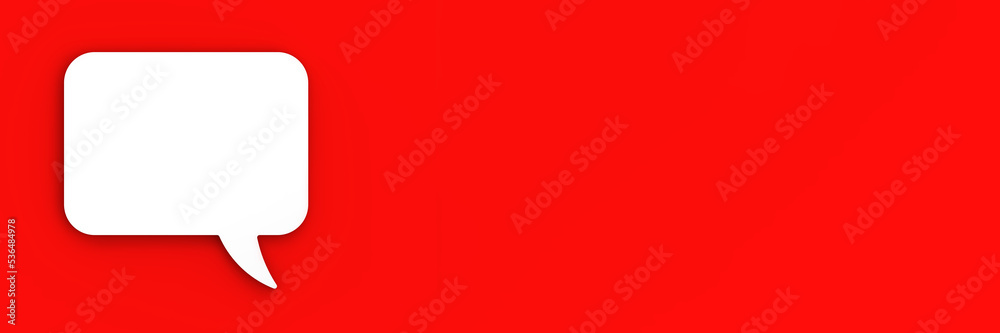 Empty message. Die for inserting text. Event notification template. Horizontal image. Banner for insertion into site. Place for text cope space. 3D image. 3D rendering.