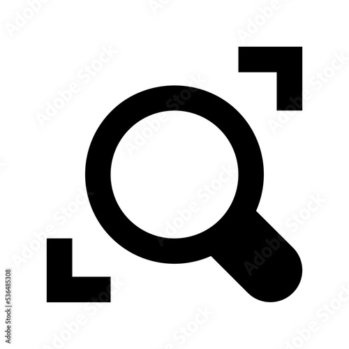 Magnifier Flat Vector Icon