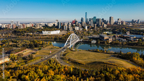 A view of Edmonton from sky photo