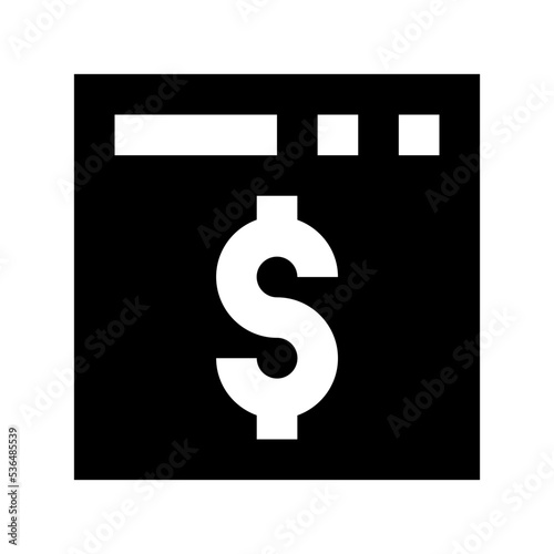 Online Business Flat Vector Icon