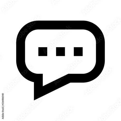 Speech Bubble Flat Vector Icon