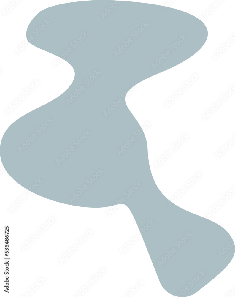 Abstract organic shape vector illustration. Minimalistic liquid form, organic stain or geometric spot for modern abstract design or trendy fashion pattern Abstract organic shape vector illustration. Minimalistic liquid form, organic stain or geometric spot for modern abstract design or trendy fashion pattern