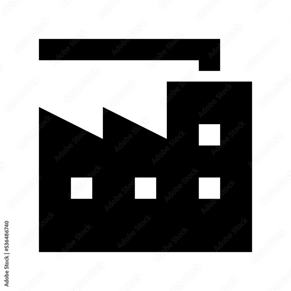 Factory Flat Vector Icon Factory Flat Vector Icon