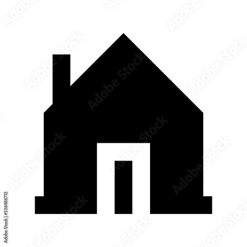 Cottage Flat Vector Icon