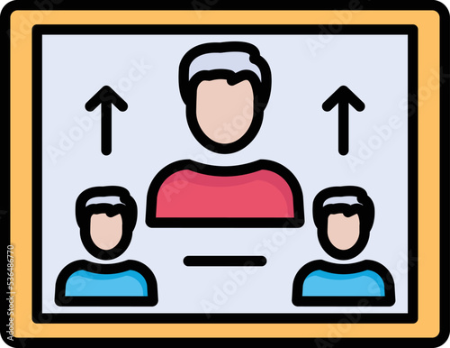 Business management Vector Icon
