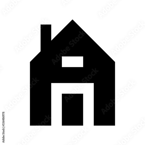 Villa Flat Vector Icon