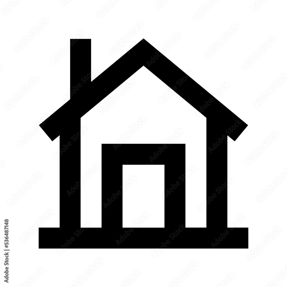 Bungalow Flat Vector Icon Bungalow Flat Vector Icon