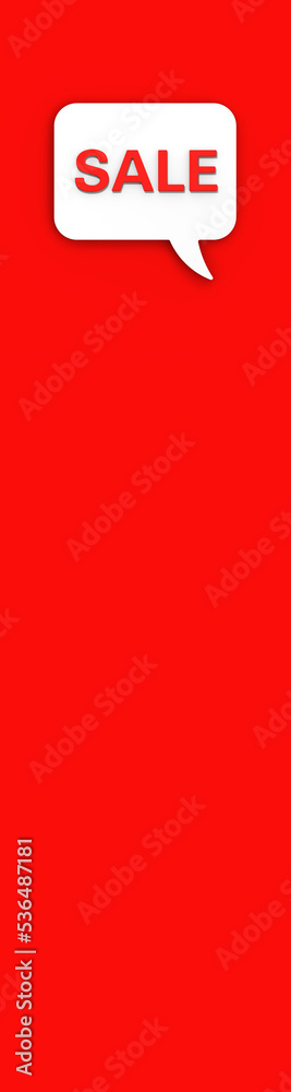 Notification of the promotion. Collection sale. Seasonal sale. Profit. Inscription sale. Vertical banner for insertion into site. Place for text cope space. 3D image. 3D rendering. Notification of the promotion. Collection sale. Seasonal sale. Profit. Inscription sale. Vertical banner for insertion into site. Place for text cope space. 3D image. 3D rendering.