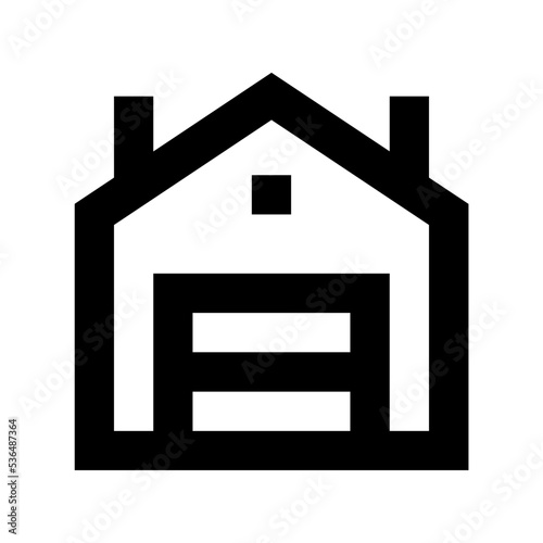 Warehouse Flat Vector Icon