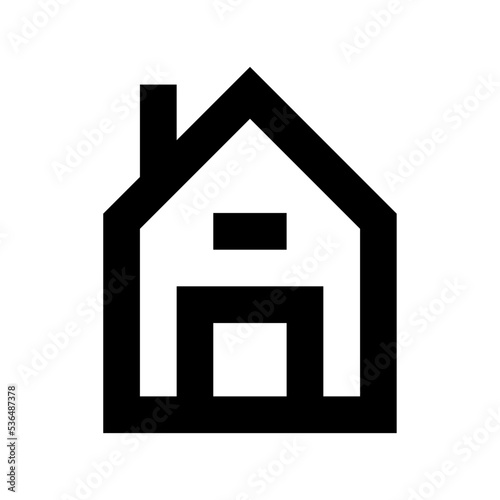 Villa Flat Vector Icon