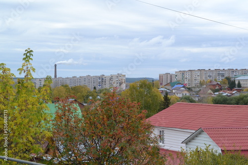 landscape with houses