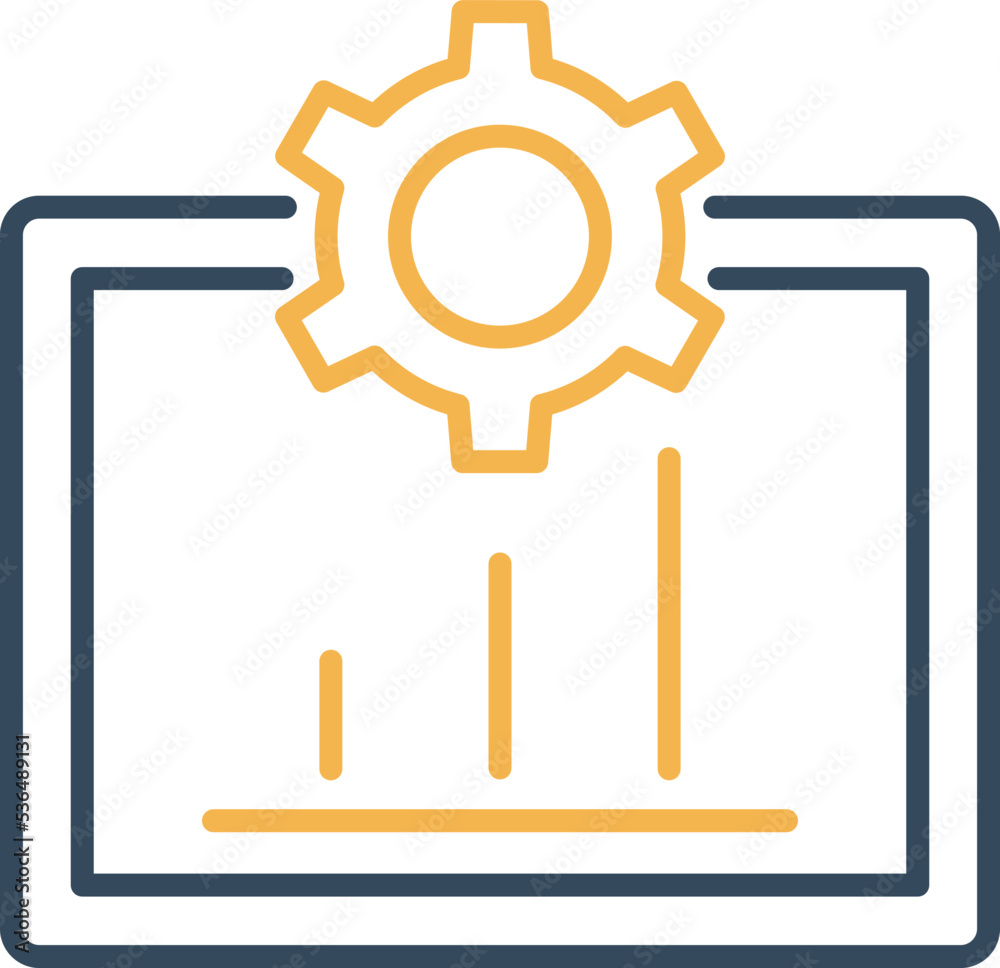 Graph setting Vector Icon
Graph setting Vector Icon