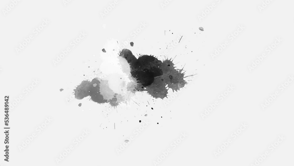 ink slow motion transition reveal. Ink splatters transition animation. Ink brush stroke transition. Ink splash. Abstract inkblot, splat, fluid art, overlay, alpha matte composition. ink slow motion transition reveal. Ink splatters transition animation. Ink brush stroke transition. Ink splash. Abstract inkblot, splat, fluid art, overlay, alpha matte composition.