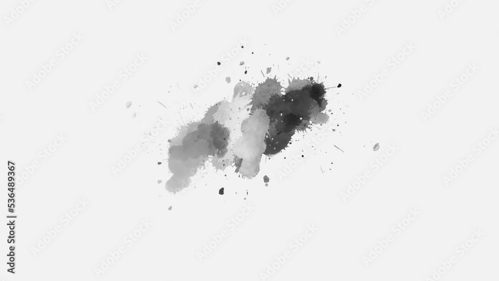 ink slow motion transition reveal. Ink splatters transition animation. Ink brush stroke transition. Ink splash. Abstract inkblot, splat, fluid art, overlay, alpha matte composition. ink slow motion transition reveal. Ink splatters transition animation. Ink brush stroke transition. Ink splash. Abstract inkblot, splat, fluid art, overlay, alpha matte composition.