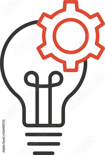 Solution Bulb Vector Icon 