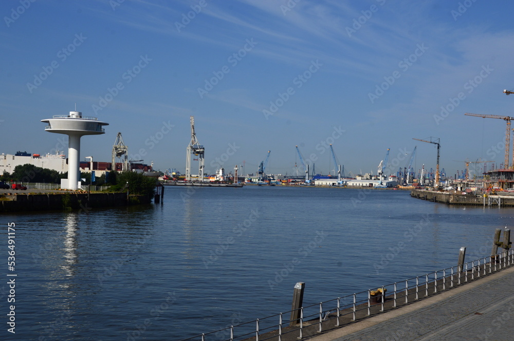 Port in the Hanse City Hamburg
