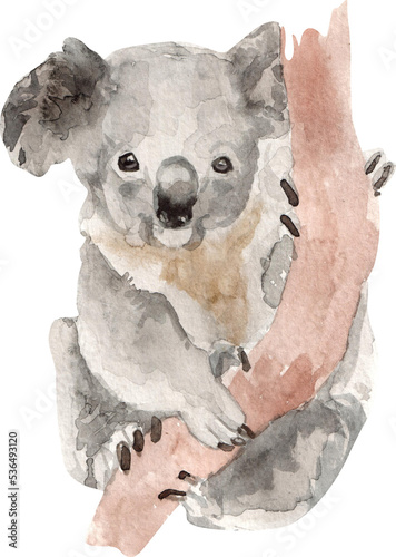 Watercolor animals isolated on white 