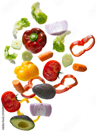 vegetables falling