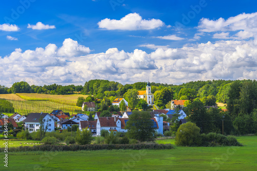 The idyllic village Lindkirchen in Bavaria
