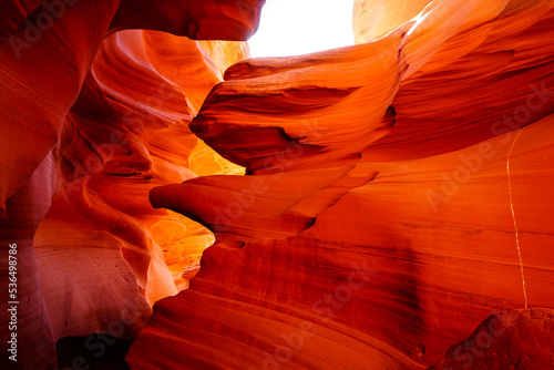 Slot canyon Antelope Canyon, with striking natural rock formations and breathtaking views.