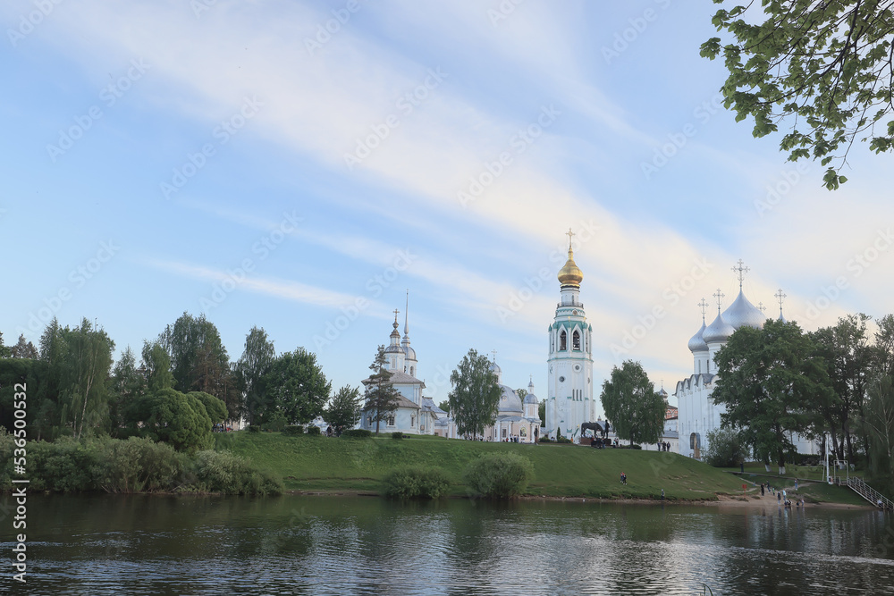 vologda church landscape russia religion orthodoxy panorama
