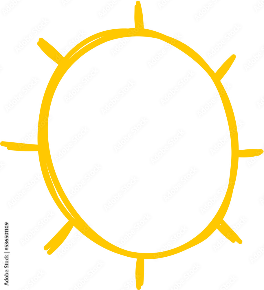 Doodle Sun Illustration