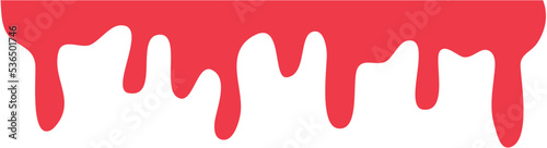Red dripping paint illustration