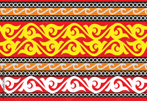 The development of the Kerawang Flat Batik motif from Aceh, Indonesia photo
