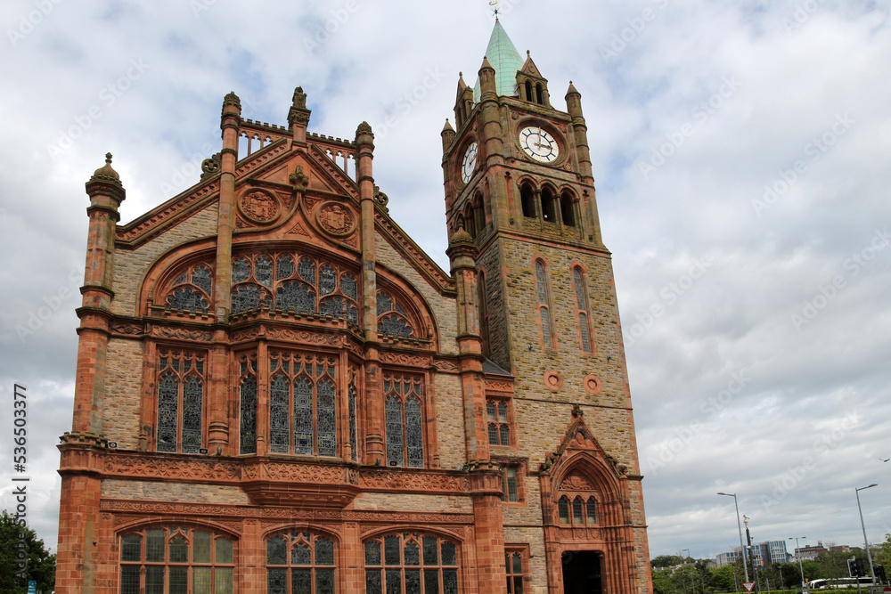 The Guildhall in Derry-Londonderry, Northern Ireland  