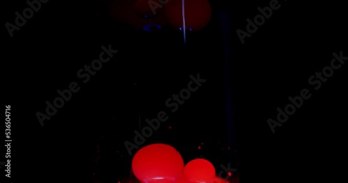 Lava lamp bubbles floating up