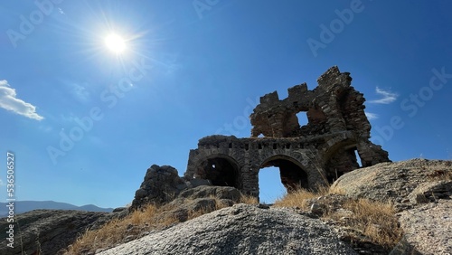 The Ancient City of Herakleia or Latmos Herakleia is one of the city settlements of the Ancient Ionian region, established within the borders of Kapıkırı Village, 39 km from Milas district of Muğla. photo