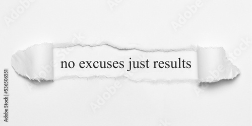 Foto no excuses just results