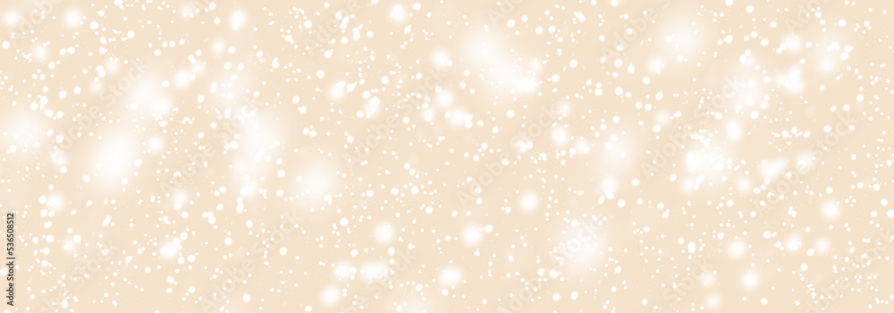 Abstract snowfall in evening sky. Falling white snow winter on light orange brown sky background. Pastel soft color Abstract snowfall in evening sky. Falling white snow winter on light orange brown sky background. Pastel soft color