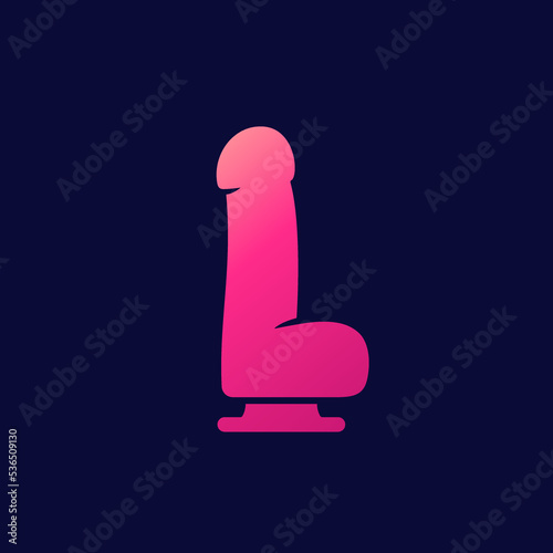 dildo icon, sex toy vector