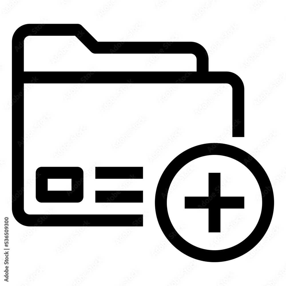 Icon New Folder With Style Outline Icon New Folder With Style Outline
