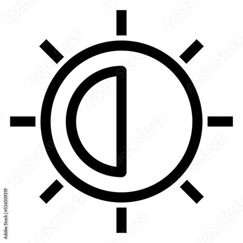 Icon Brightness With Style Outline