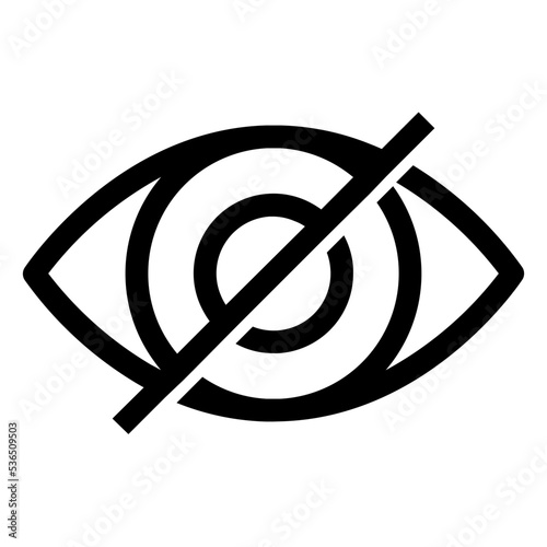 Icon Hide With Style Outline