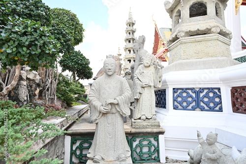 Wat Suthat Thepwararam Ratchaworahawihan temple of the old city in Bangkok, Thailand