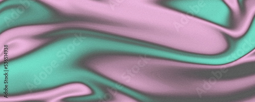 Pink and green liquid gradient grainy texture