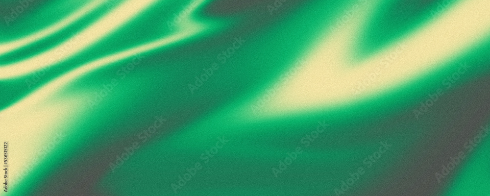 Green gradient grainy texture - obrazy, fototapety, plakaty 