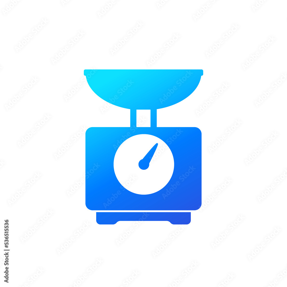 food weight scales icon on white food weight scales icon on white