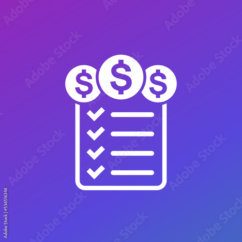 payments and checklist icon for web © nexusby