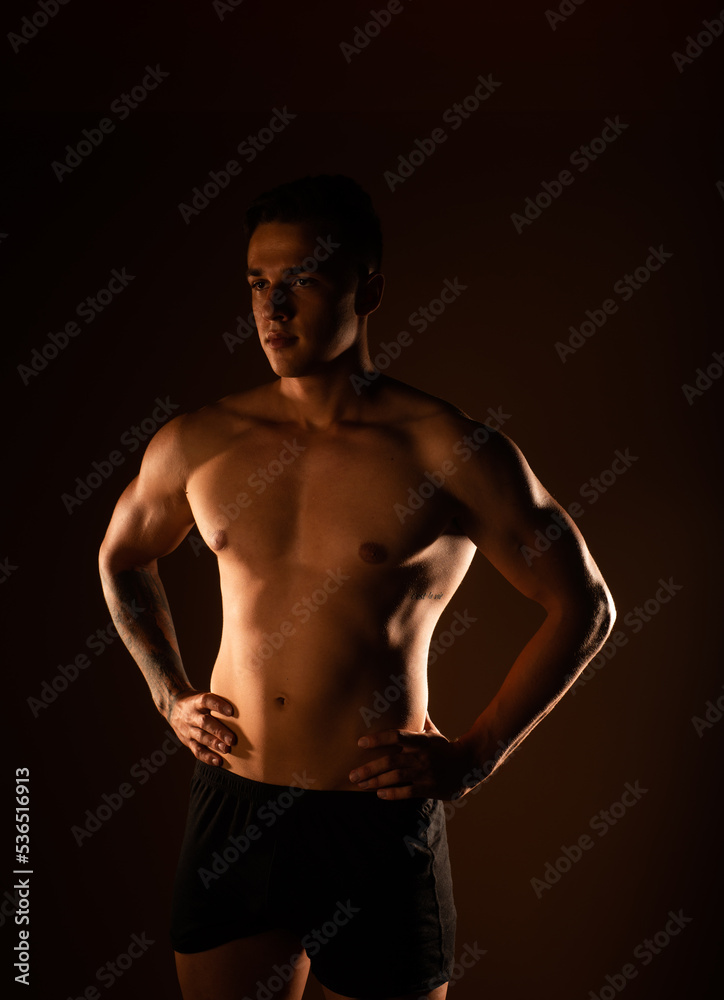 Fototapeta premium Close up of a man posing