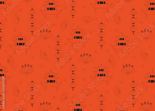 Chinese style seamless pattern