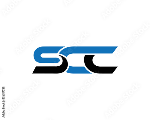 Creative Abstract Letter SCC Logo Icon Design Vector Symbol Concept. photo