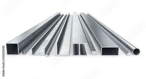 Konstfotografi Metal products isolated on the white background. 3d illustration