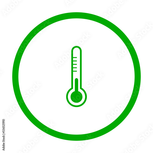 Thermometer und Kreis